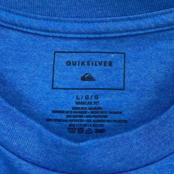 Quick Silver Royal Blue Graphic Tee Hawaii 1968 Large - Picture 4 of 5
